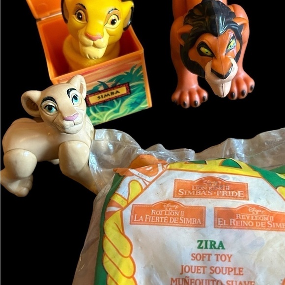 Vintage Disney Lion King Fast Food Toys Burger King McDonald’s Simba MufasA - Picture 5 of 5